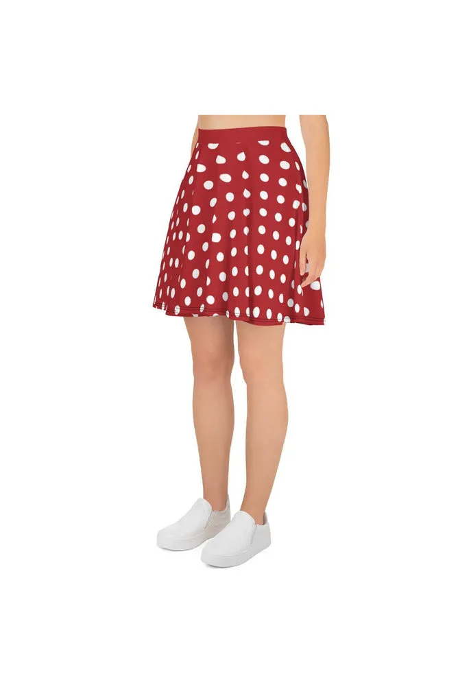 Red Polka Dot Skater Skirt