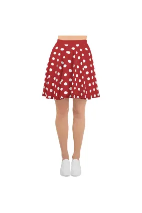 Red Polka Dot Skater Skirt