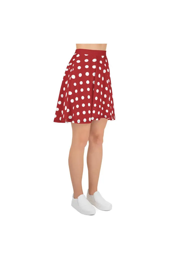 Red Polka Dot Skater Skirt