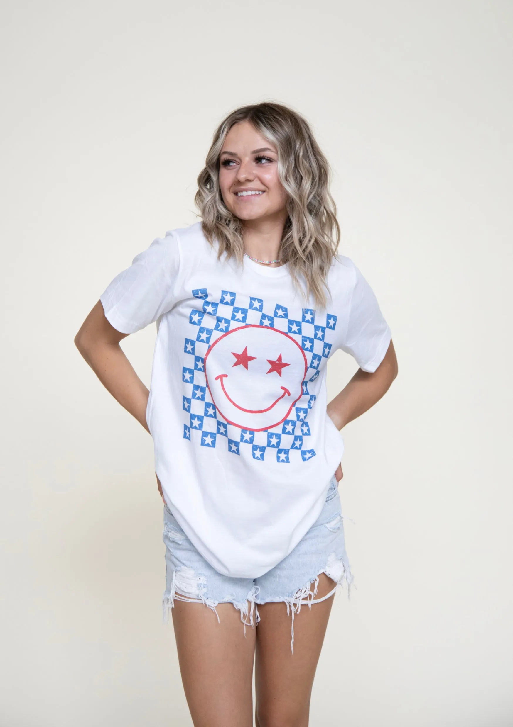 Smiley Stars Graphic Tee