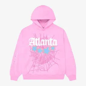 Sp5der 'OG Web Atlanta' Pullover Hoodie Pink SS23