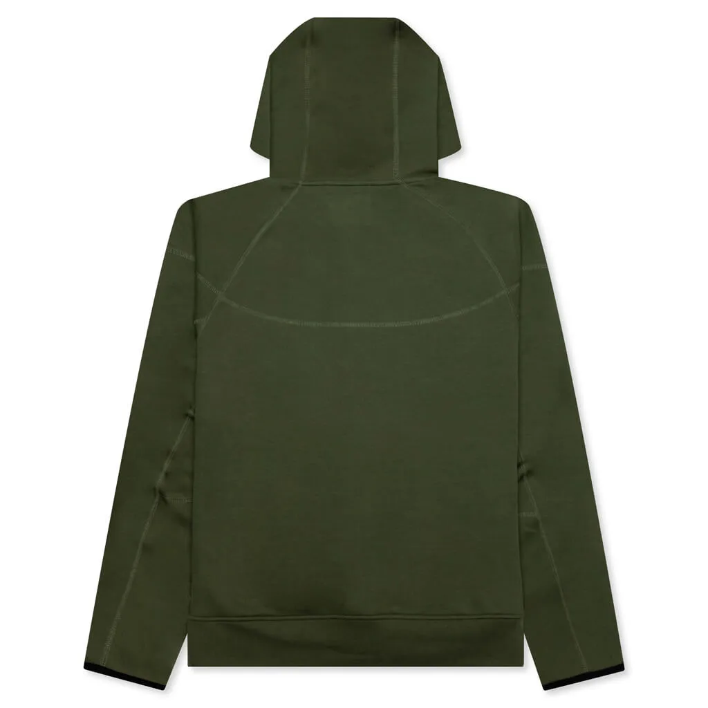 Sportswear Tech Fleece Windrunner Full Zip Hoodie - Medium Olive/Black