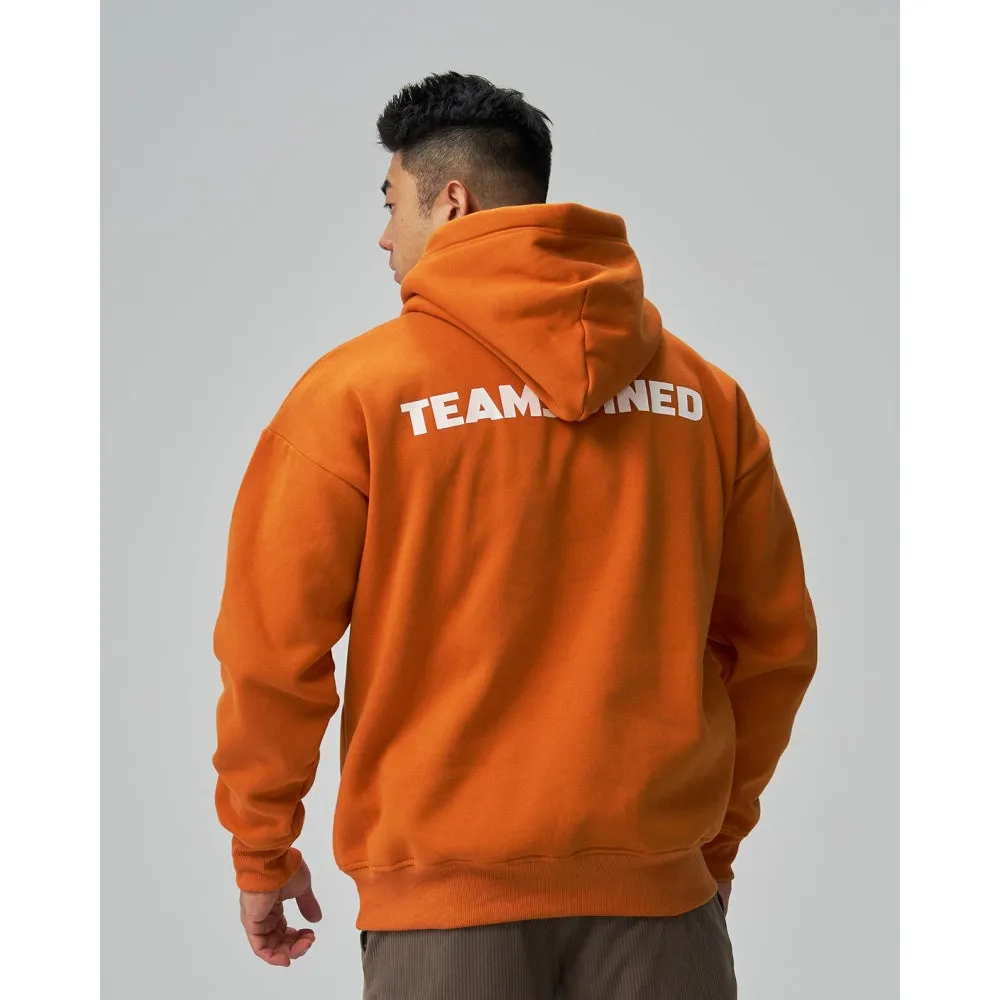 TEAMJOINED JOINED LOGO OVERSIZED HOODIE-ORANGE