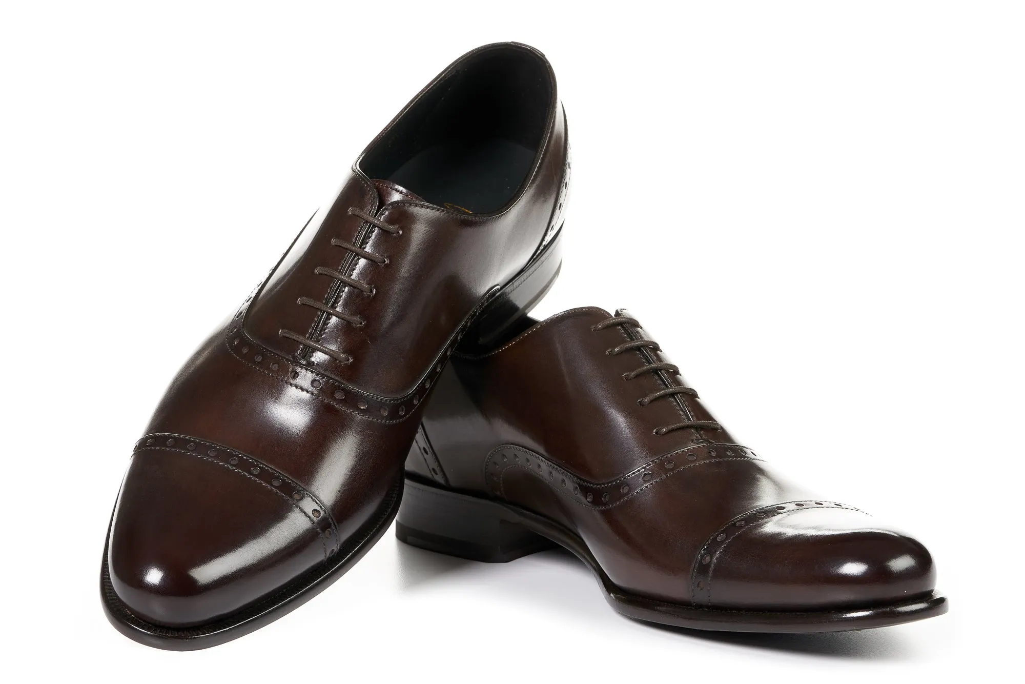 The Brando Semi-Brogue Oxford - Chocolate