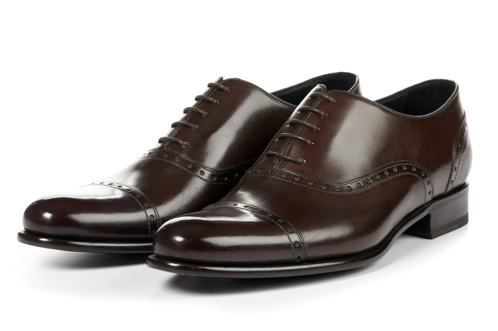 The Brando Semi-Brogue Oxford - Chocolate