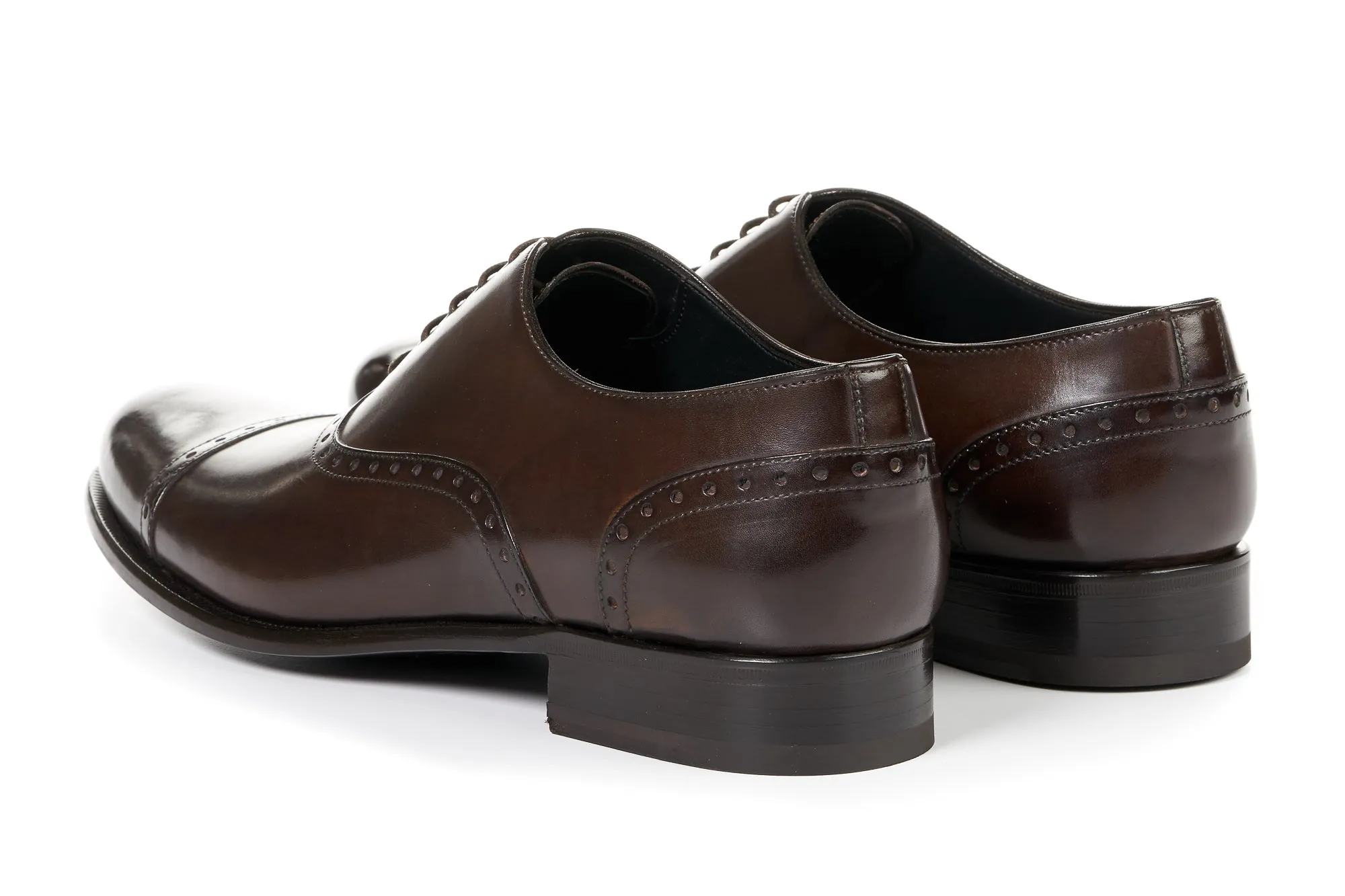 The Brando Semi-Brogue Oxford - Chocolate