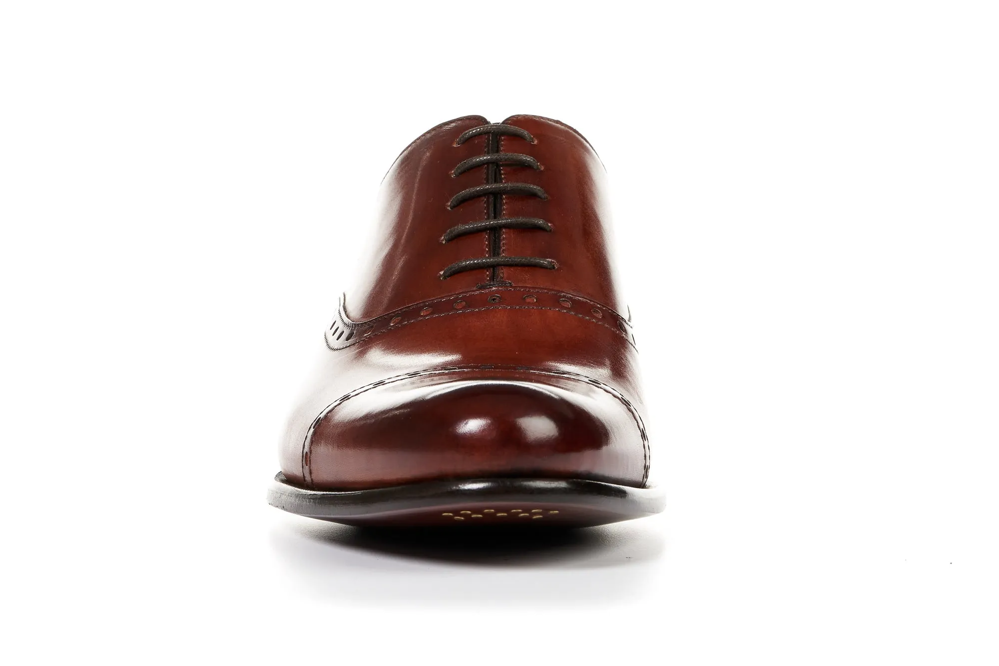 The Brando Semi-Brogue Oxford - Havana Brown