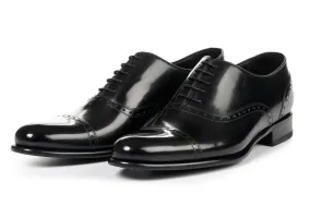 The Brando Semi-Brogue Oxford - Nero