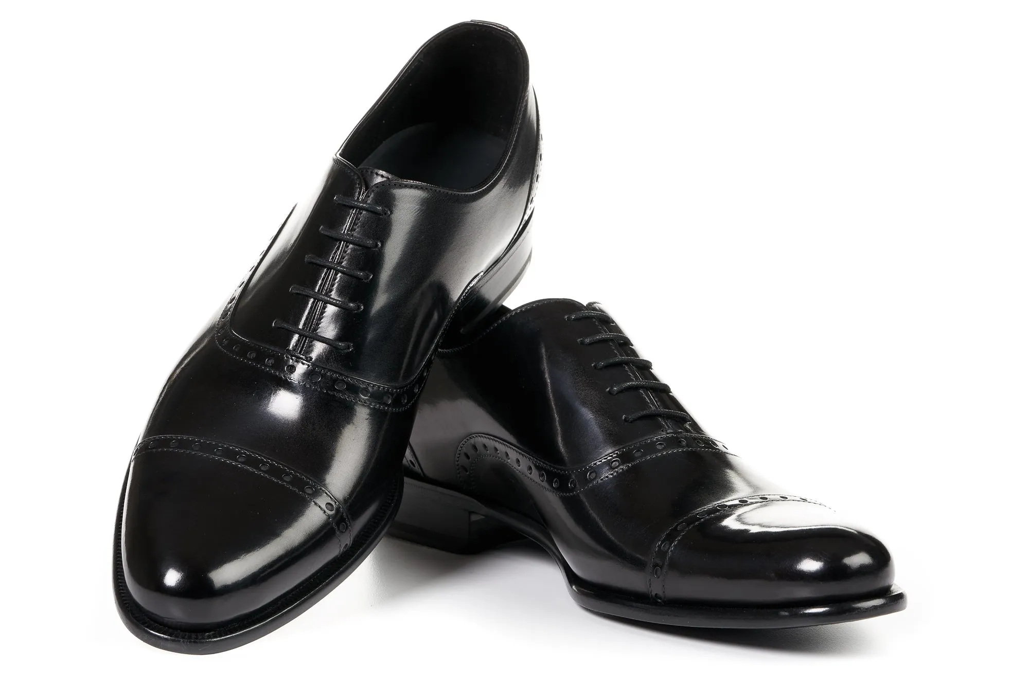 The Brando Semi-Brogue Oxford - Nero