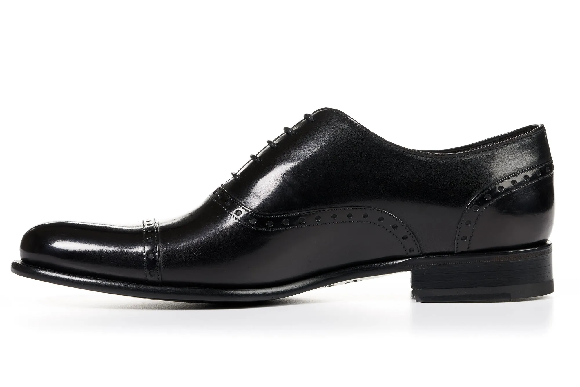 The Brando Semi-Brogue Oxford - Nero