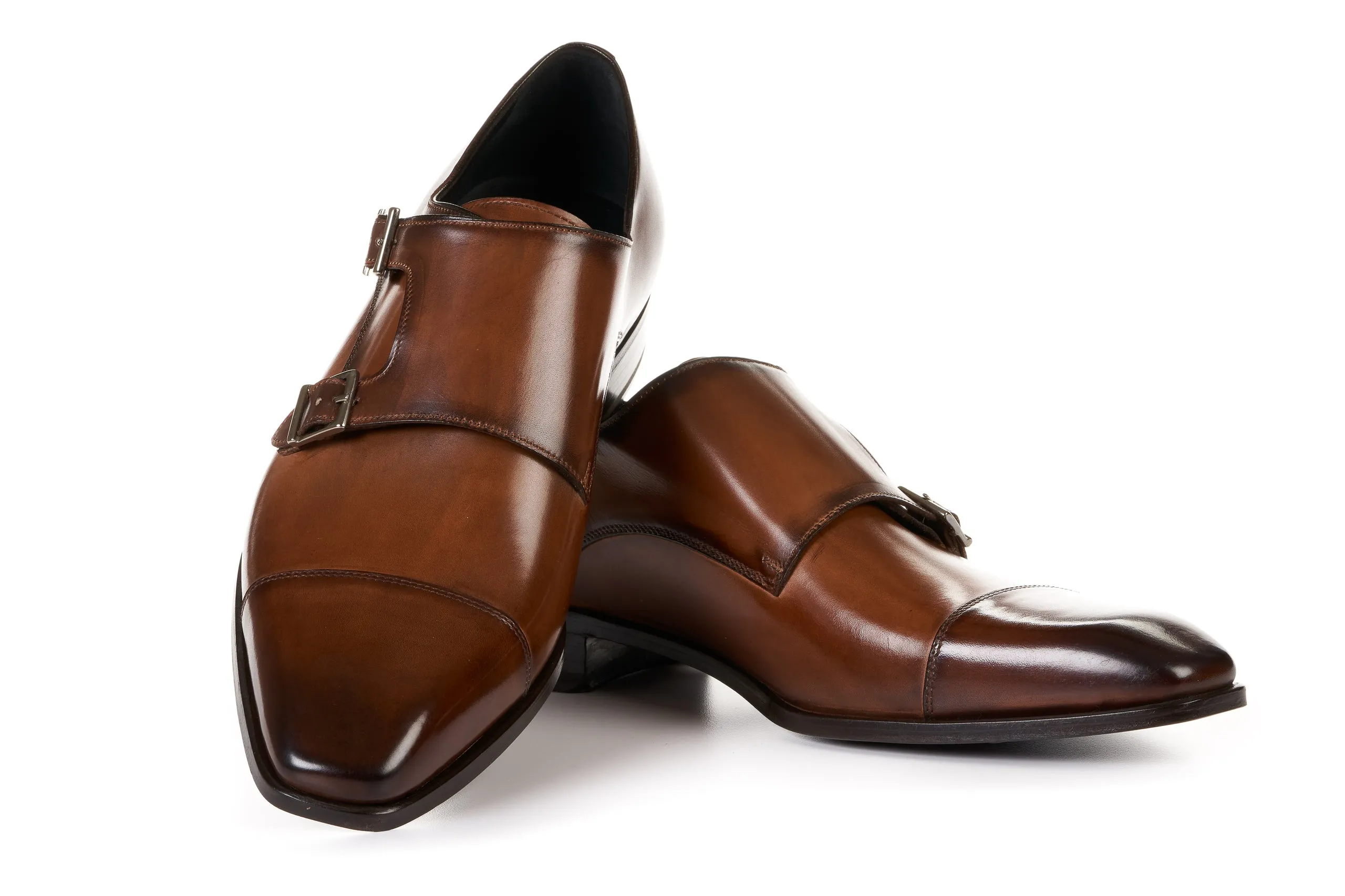 The Burton Double Monk Strap - Brown