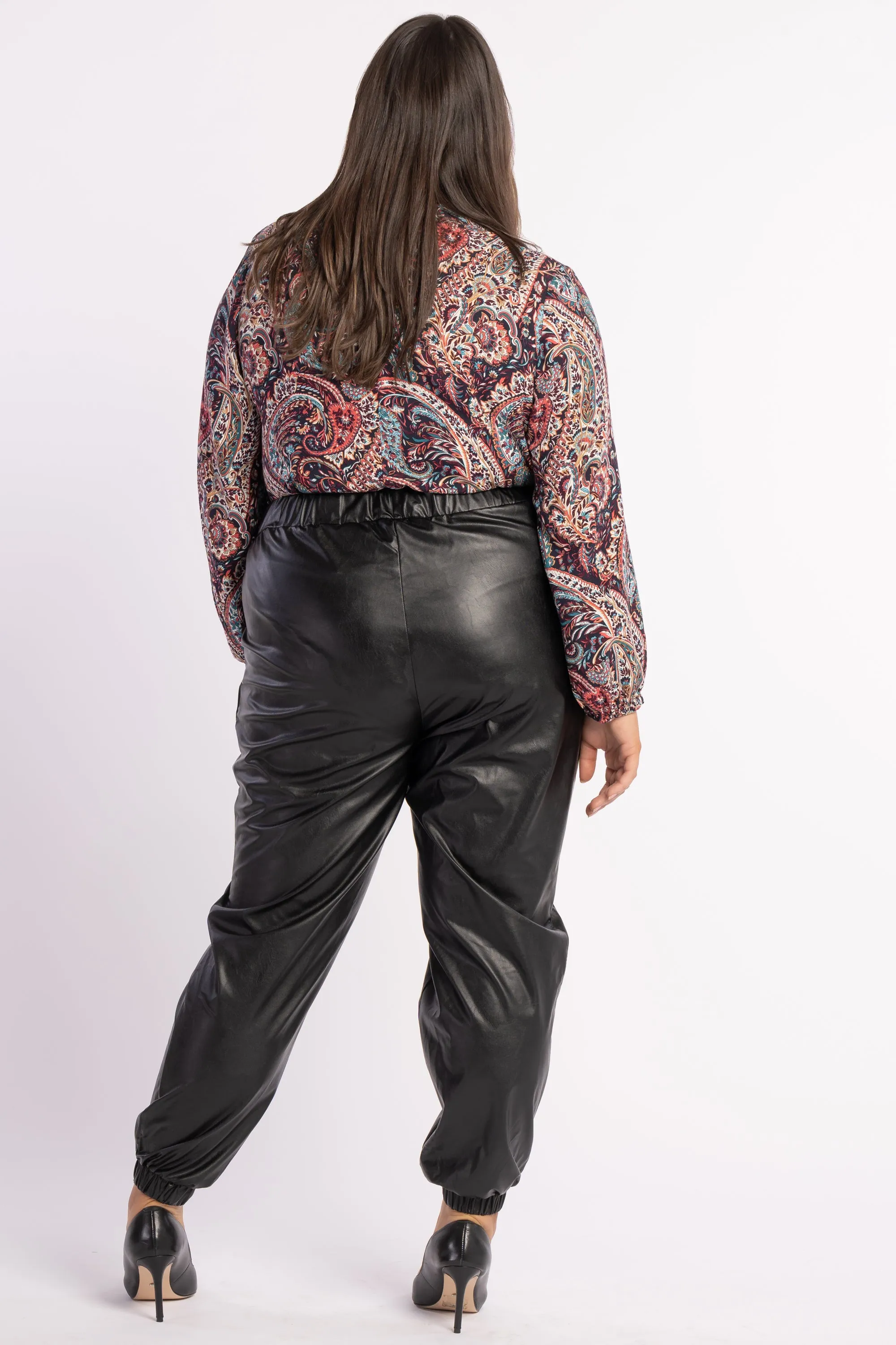 The Look Leatherette Jogger - LAST ONES  - XS(12/14)