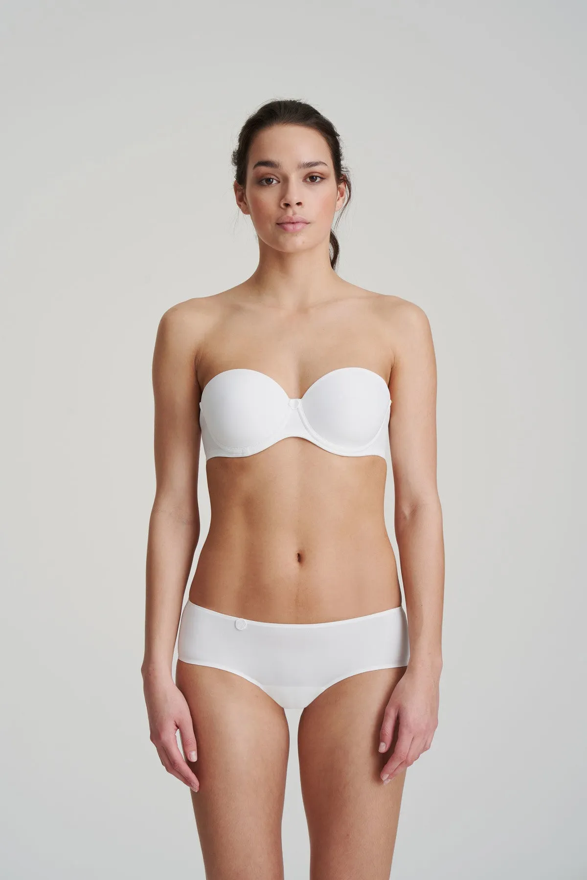 Tom Strapless Bra | White