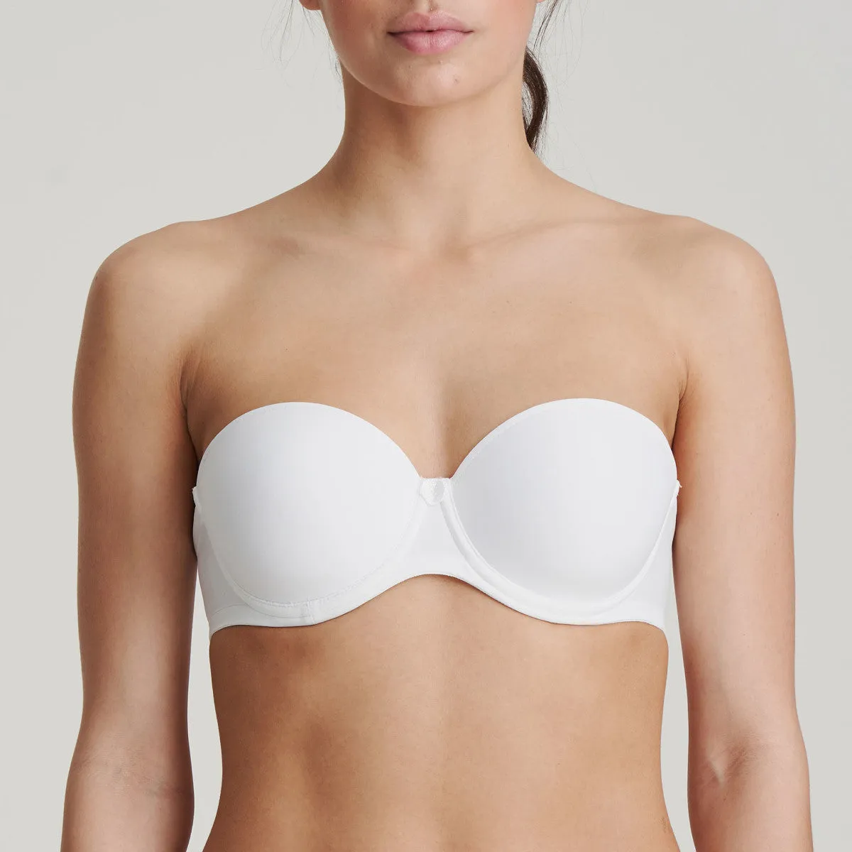 Tom Strapless Bra | White