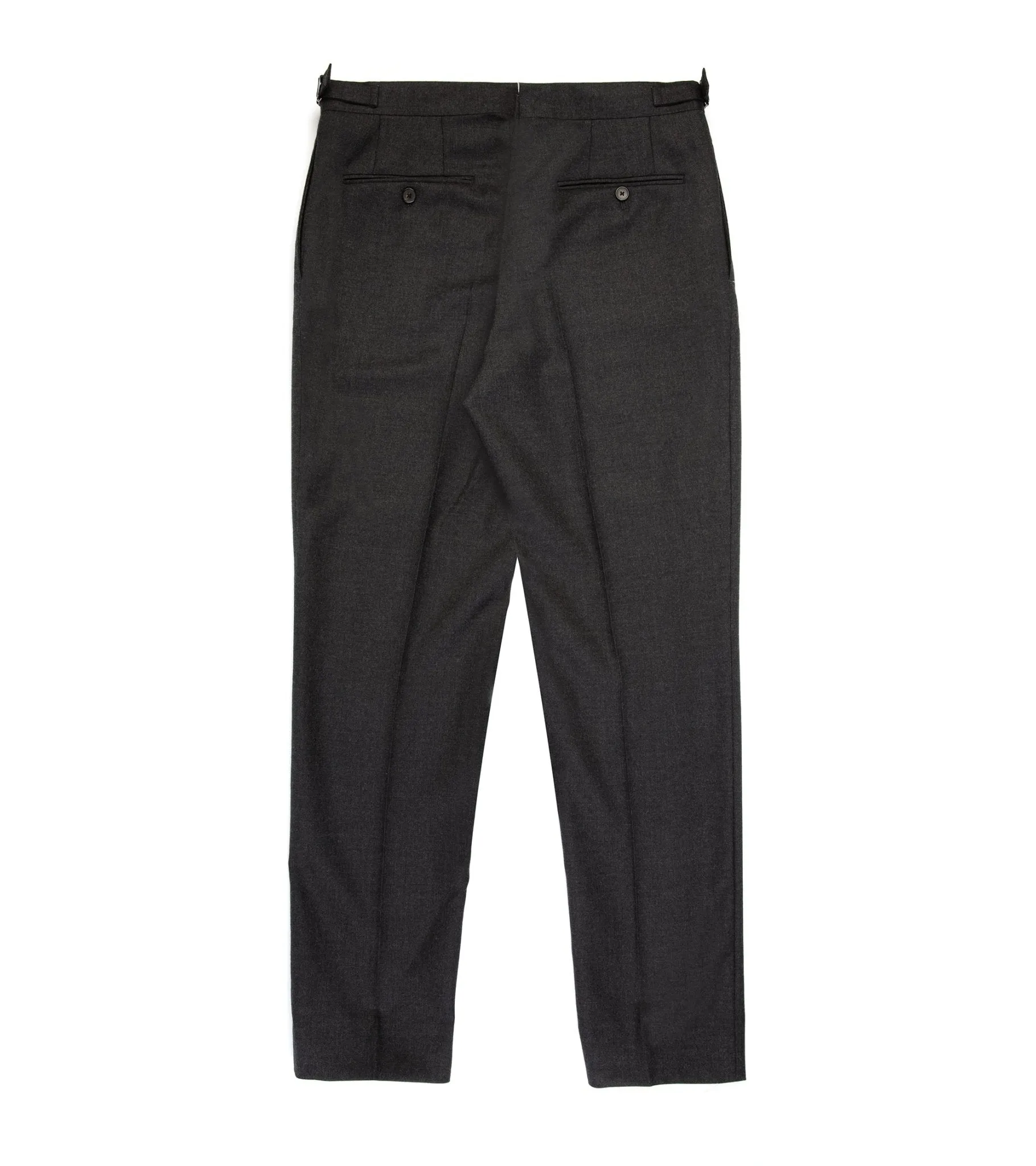 Trunk Wigmore Wool Twill Suit Trousers: Charcoal