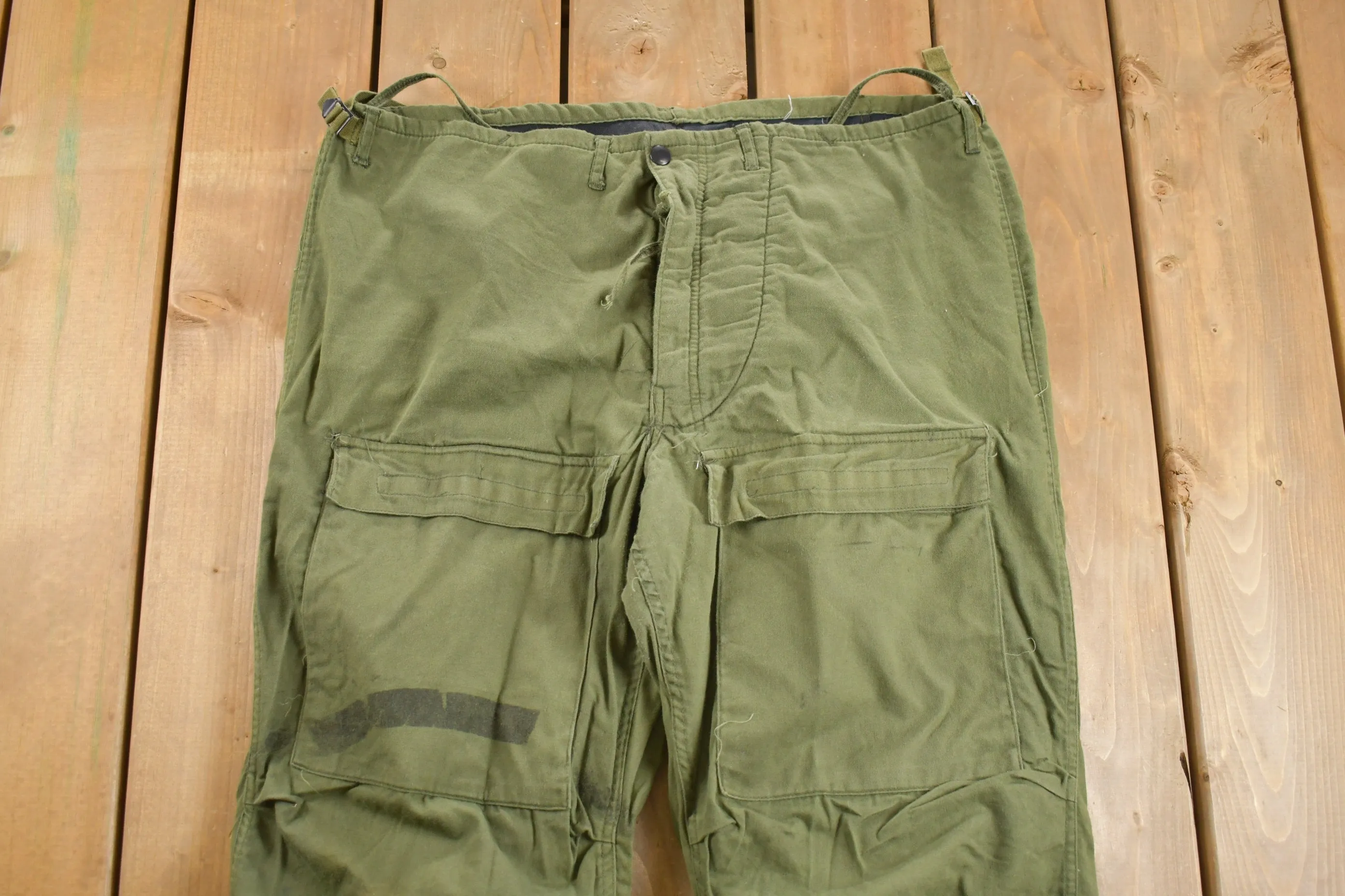 Vintage 1977 US Military Chemical Protective Trousers Size 38 x 29.5 / True Vintage / Army Pants / Military Pant's / Militaria