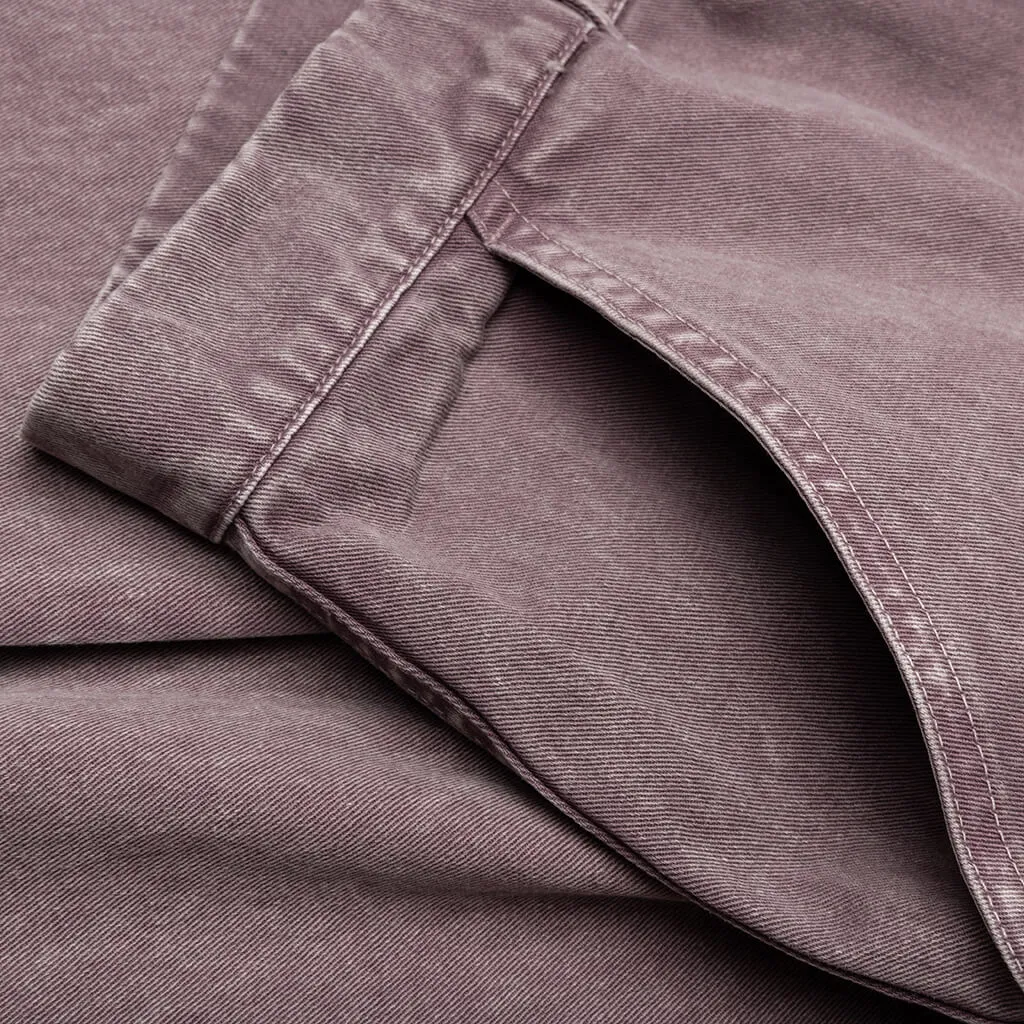 Washed Cotton Work Pant - Dark Mauve